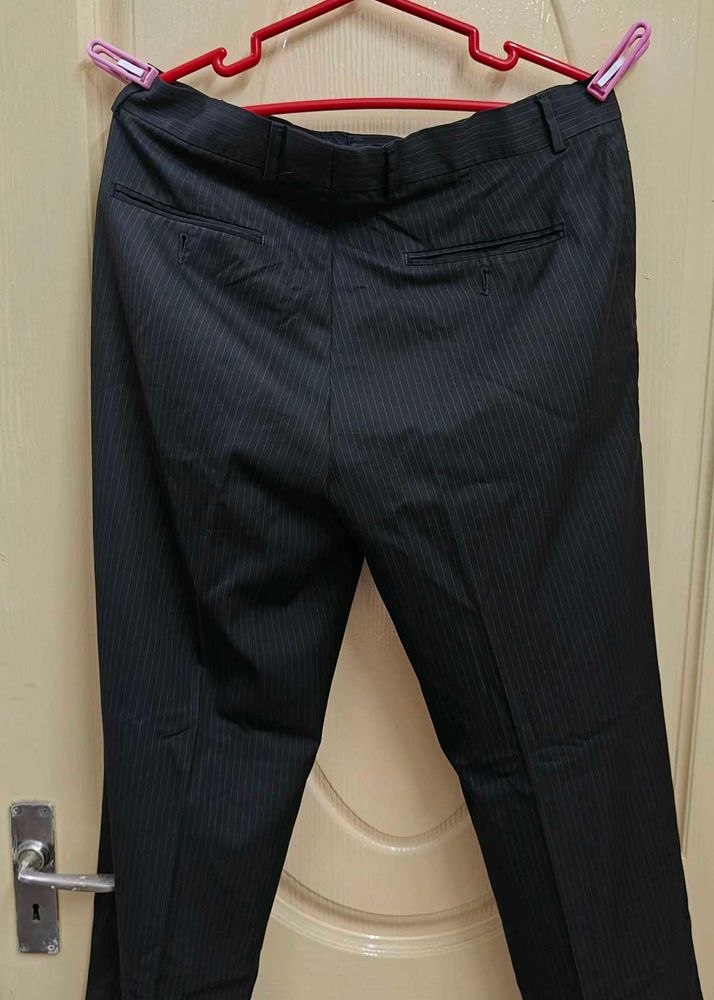 Mens Pant Black Stripes Waist 34&#34;