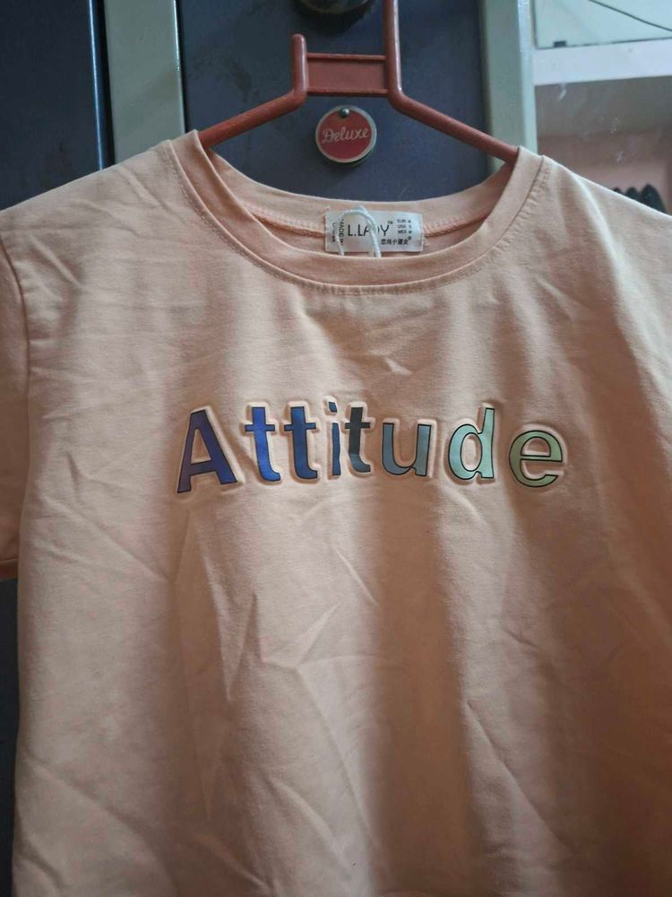 Combo crop top/t-shirt.