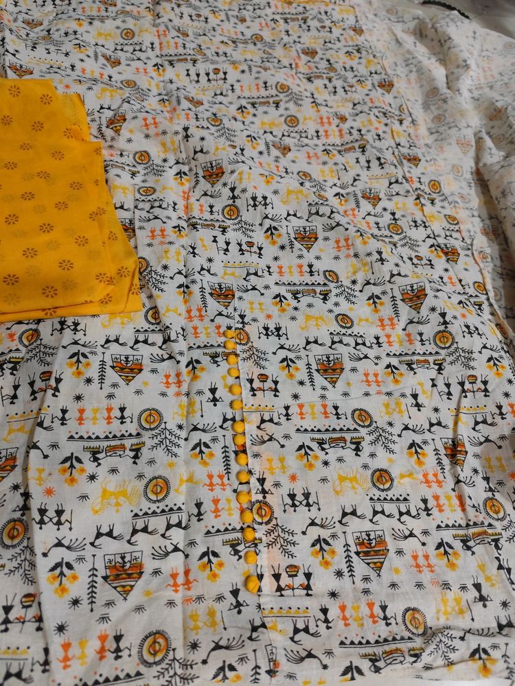Warli Printed Pure Cotton Suit Sale