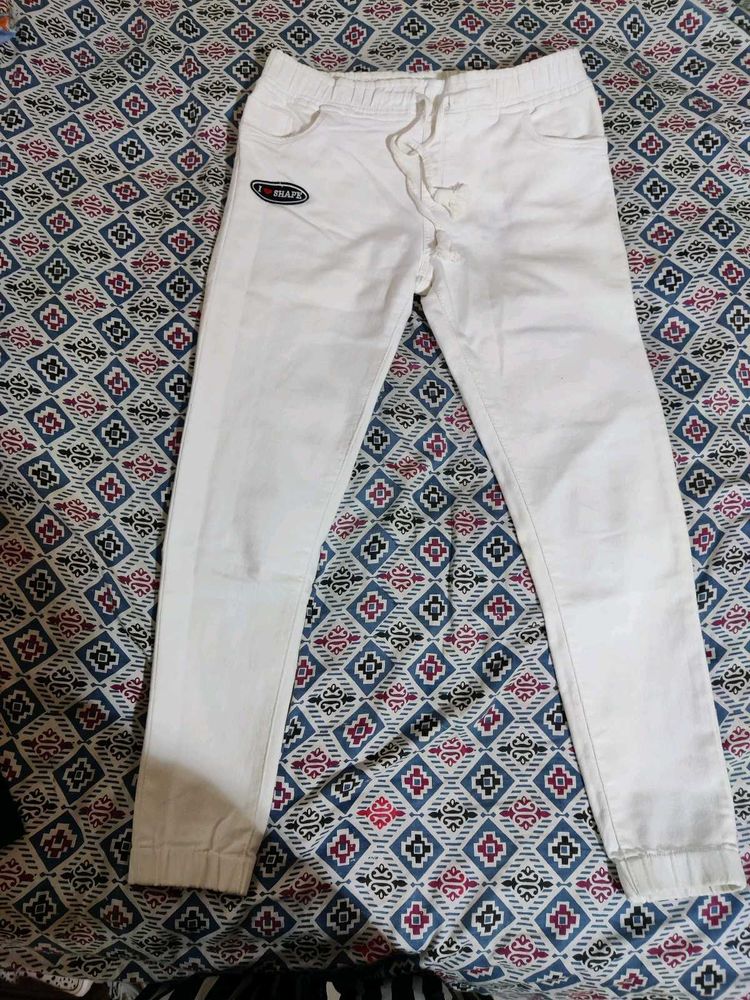 White Jogger Pants