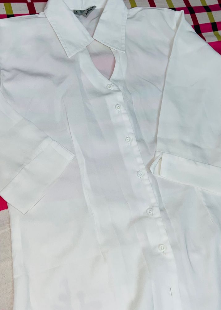 white satin shirt