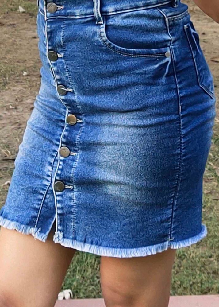 Denim Mini Skirt