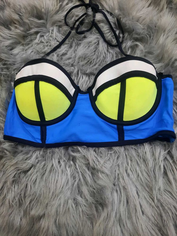 Color Block Bikini Top