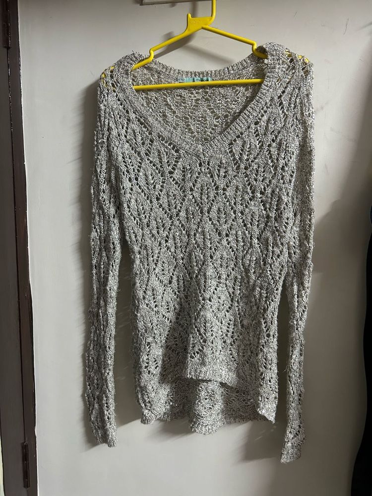 Grey Knit Sweater