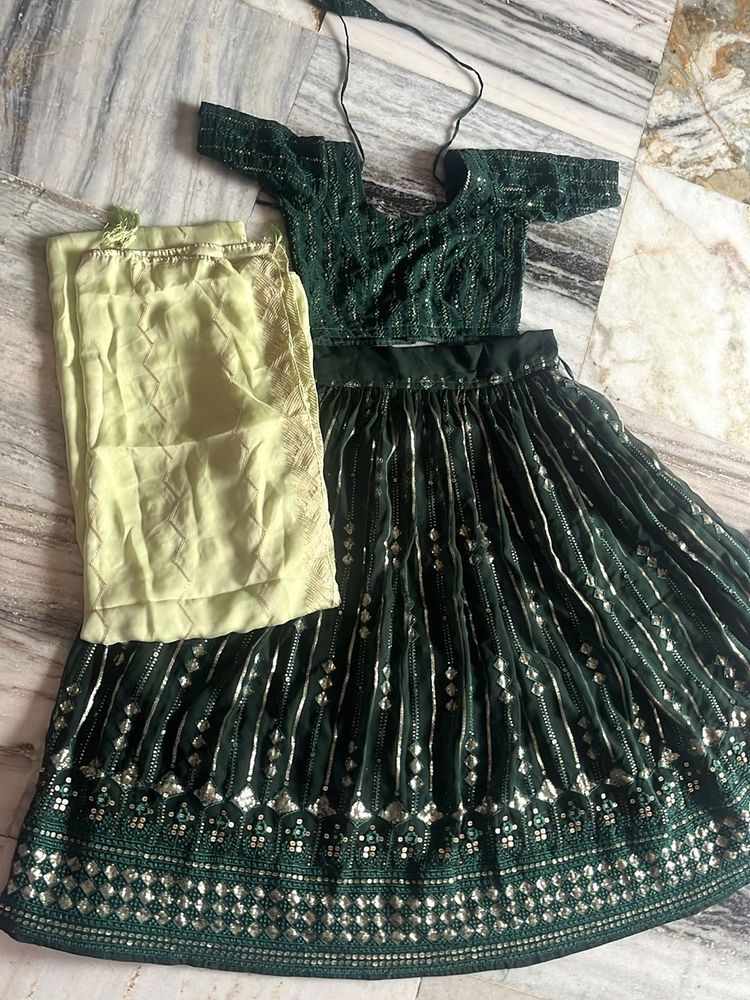 Green Lehenga