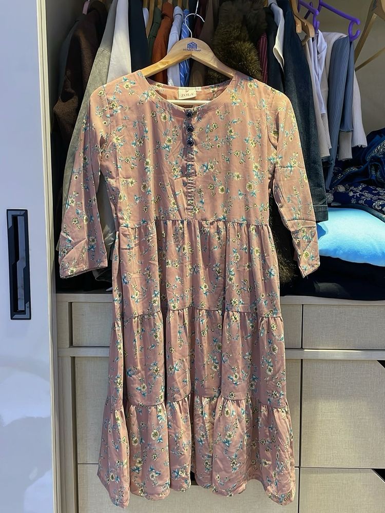 Floral Print Tiered Dress