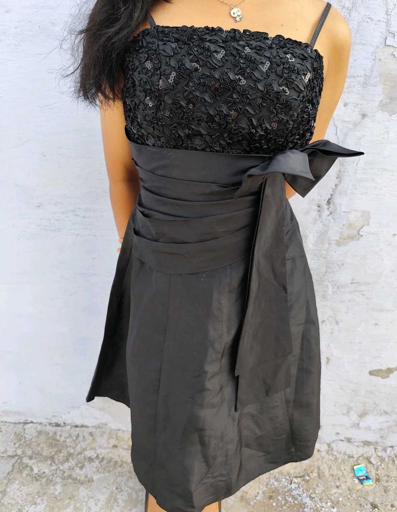 🖤 Black Sequin Cocktail Dress