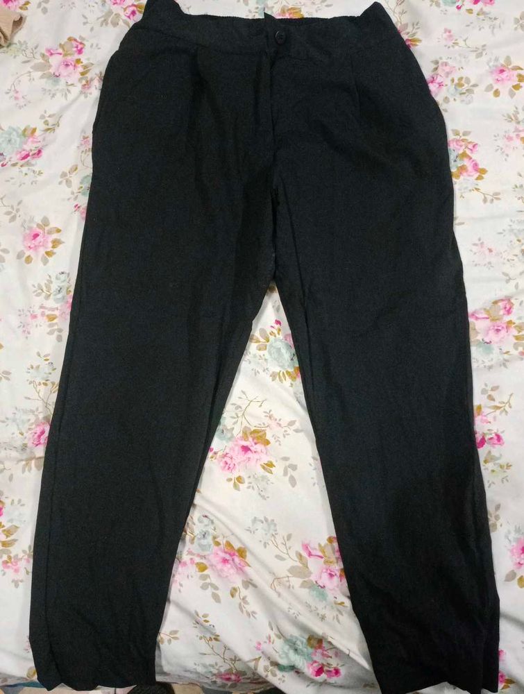 Black Trousers Pant For ladies Office Wear