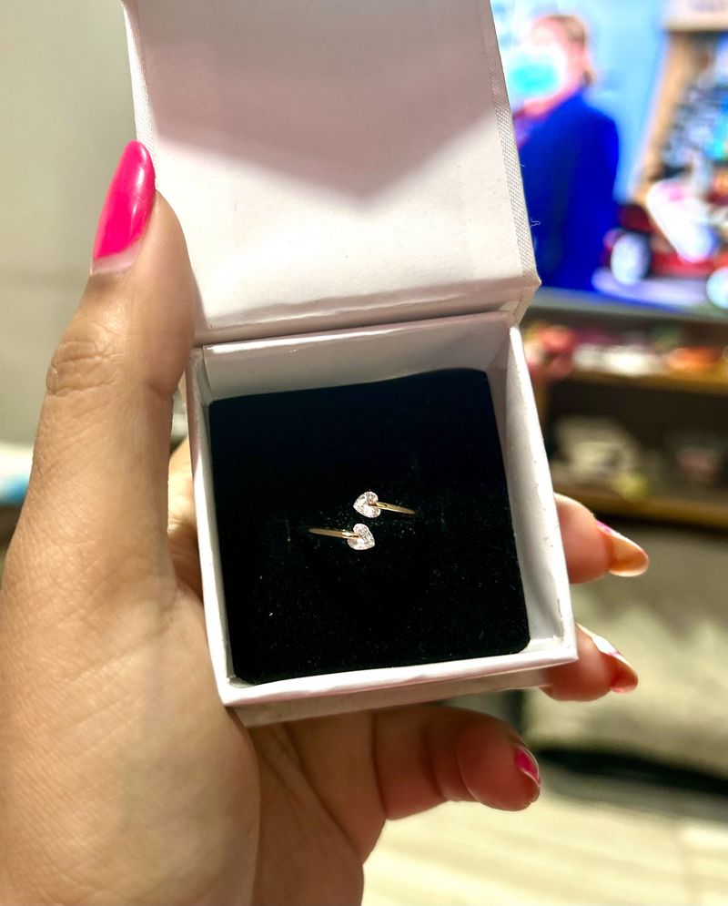 Open heart Ring No box