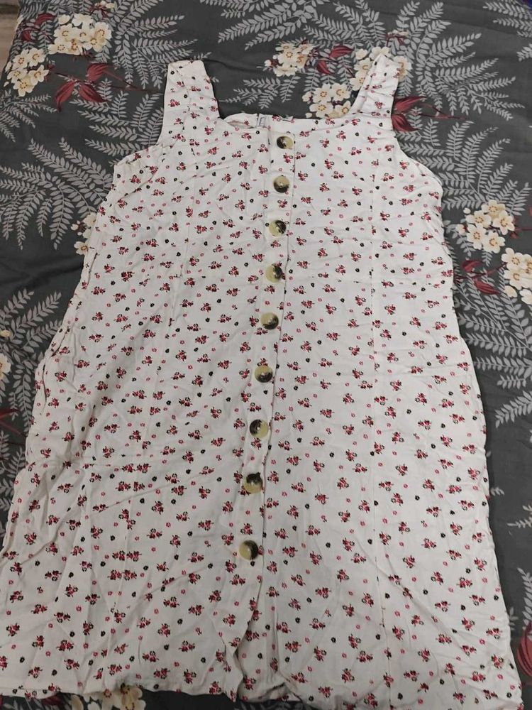 Floral Button-Down Dress -Used Once -XL