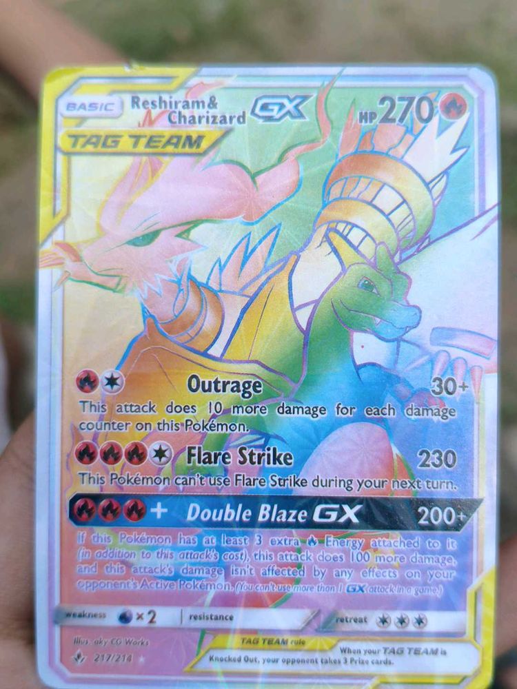 Reshiram &amp; Charizard GX Tag Team