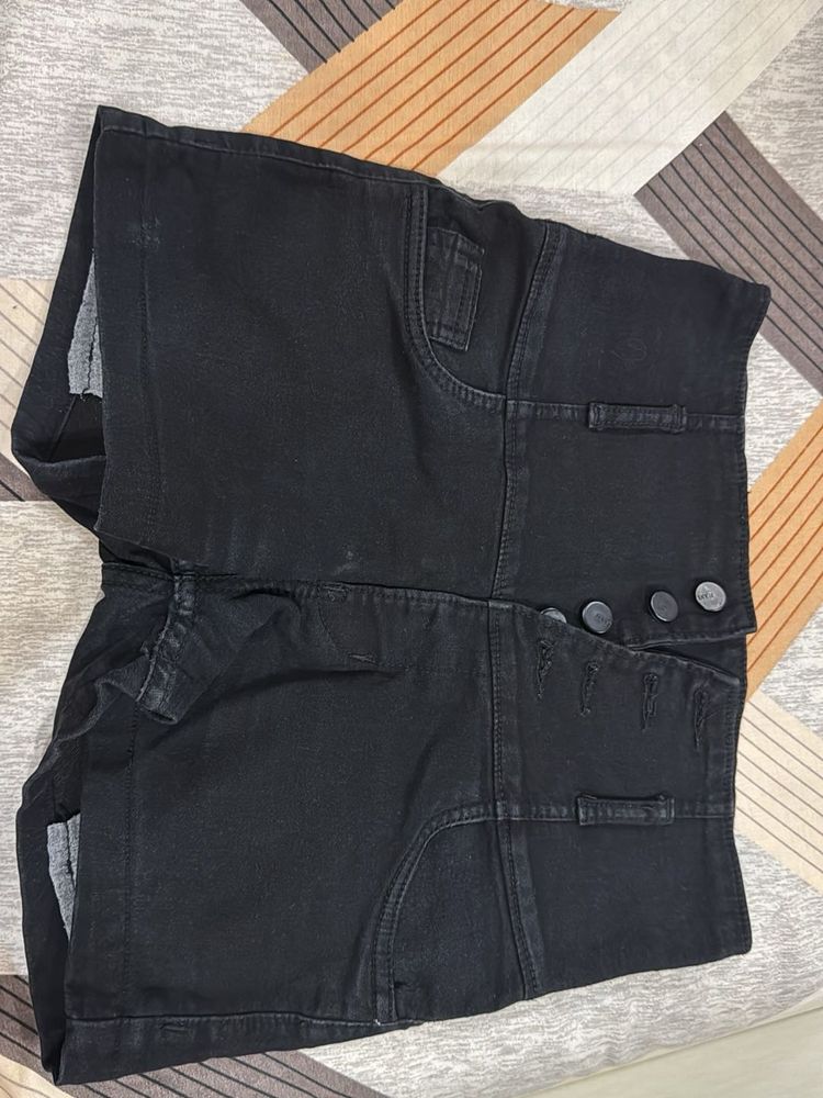 Denim High waist Shorts