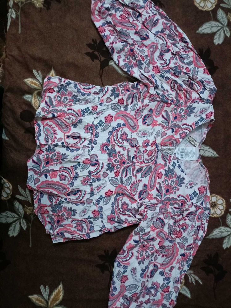 Paisley Print Blouse