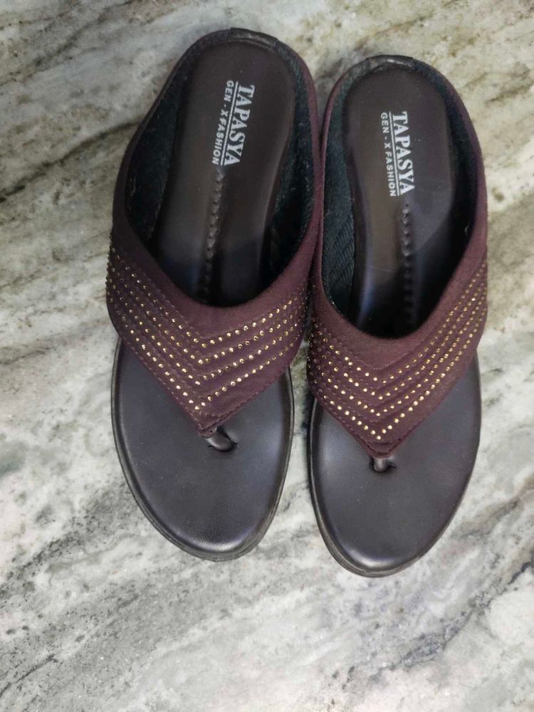 Maroon Flat Slipper