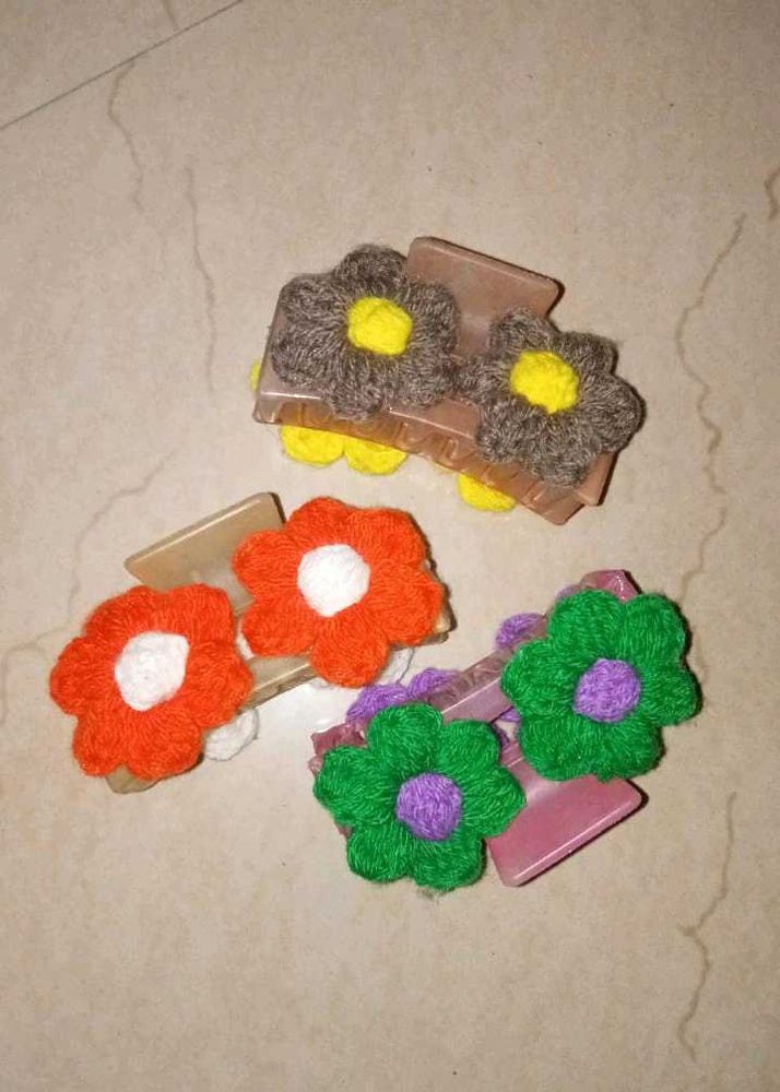 Cute Flower Hair Clips
