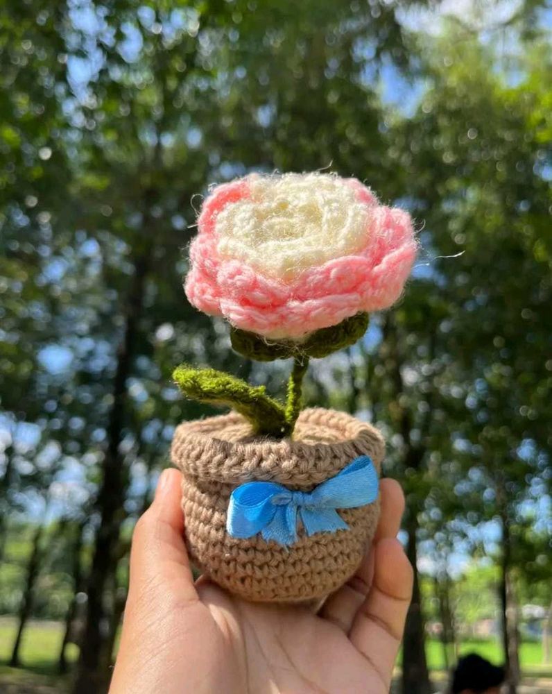 Handmade Flowers Pot