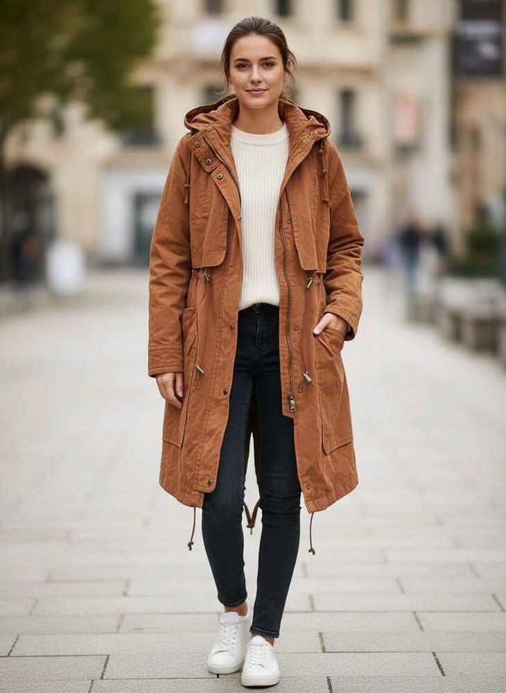 Stylish Brown Trench Coat