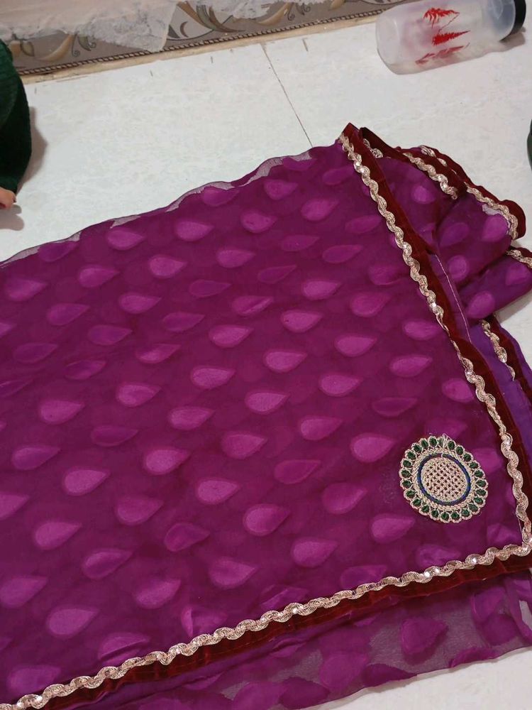 Purple 💜 Saree