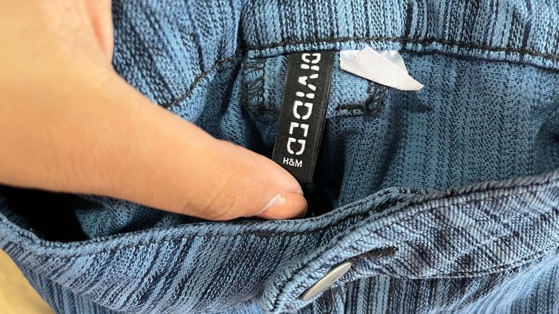 Blue stripped H&amp;M jeans