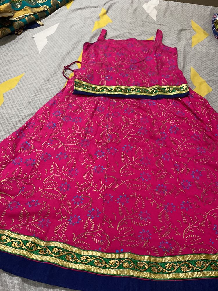 Pink Traditional Chaniya Choli Set