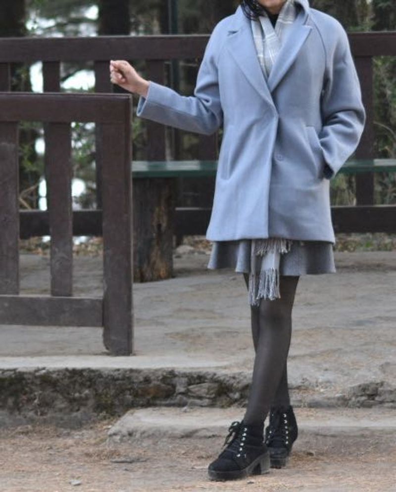 Elegant Light Blue Coat