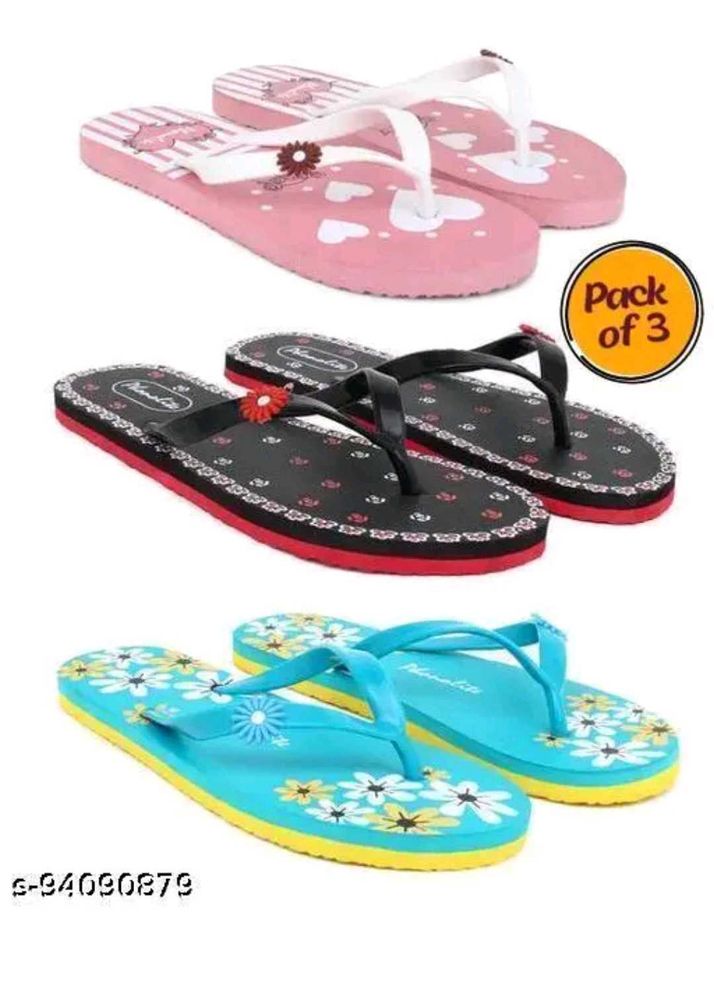 Slippers For Women (Pack Of 3)