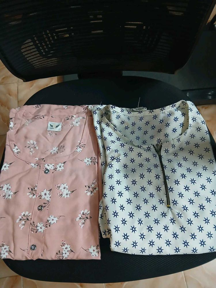 Floral Print Tops - Set of 2