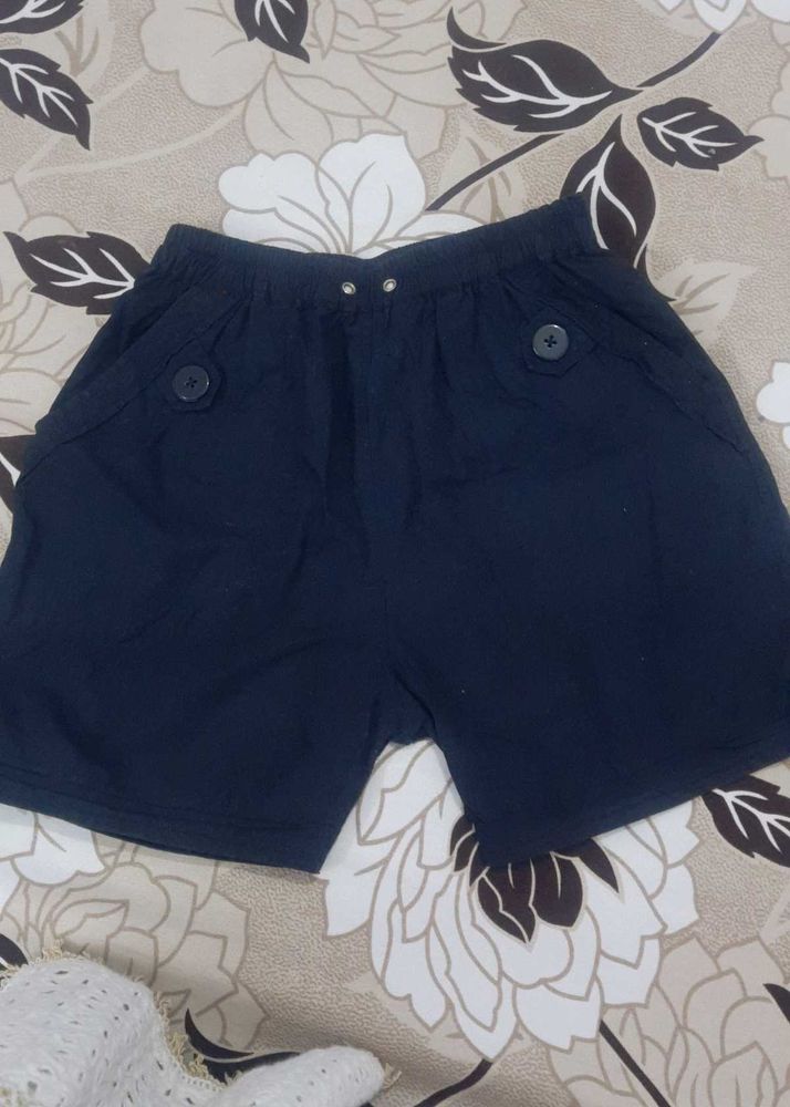 Casual Black Shorts