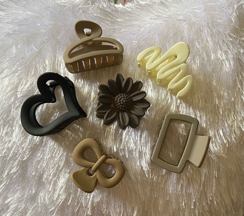 👑 The Ultimate 6-Piece MATTE Hair Clip Set! 👑