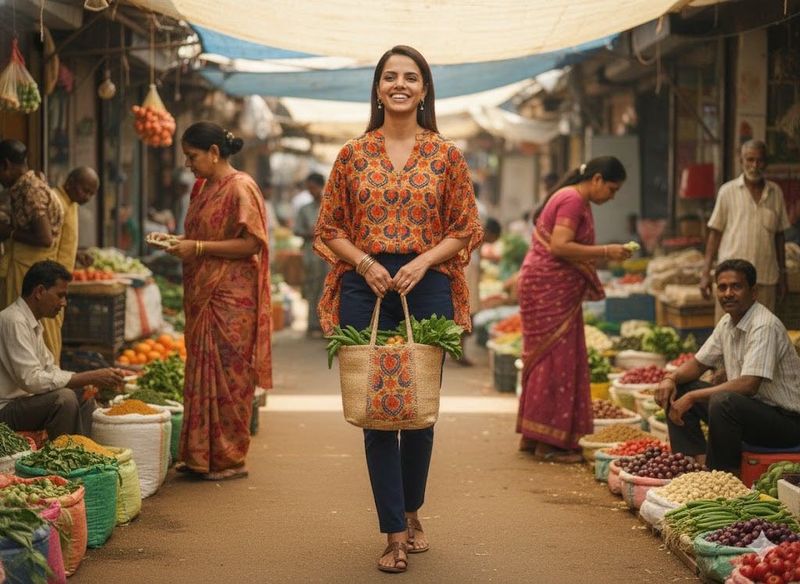 ☀️ Vintage Vibes! Moroccan Summer Kaftan Top! 🧡