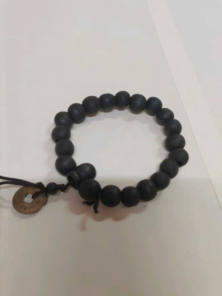 pure karungali mall Beaded Bracelet with Coin