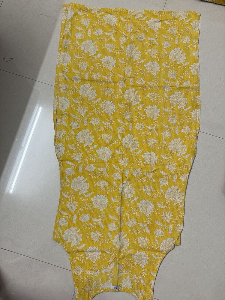 Yellow Floral Kurta