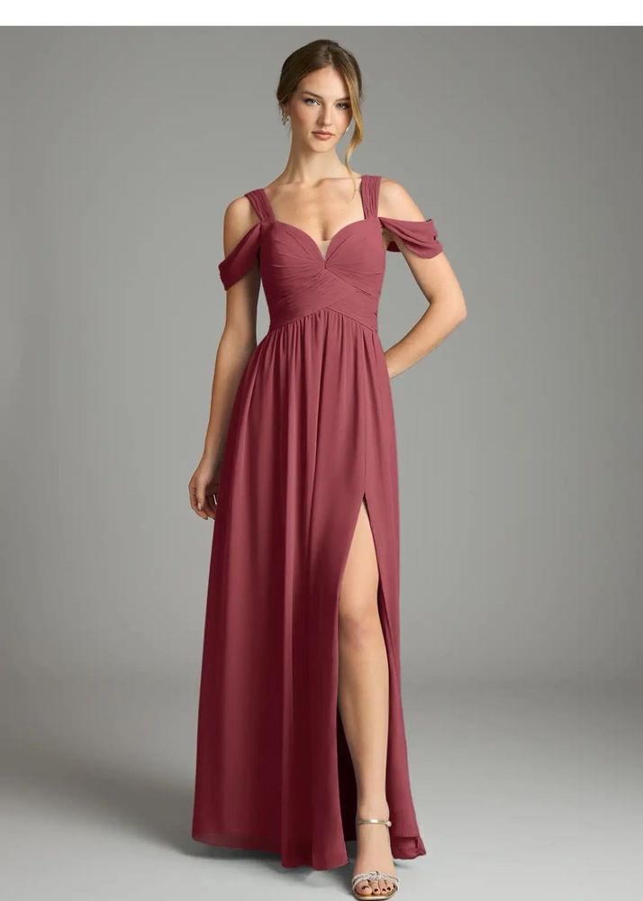 The Merlot Off-Shoulder Dress