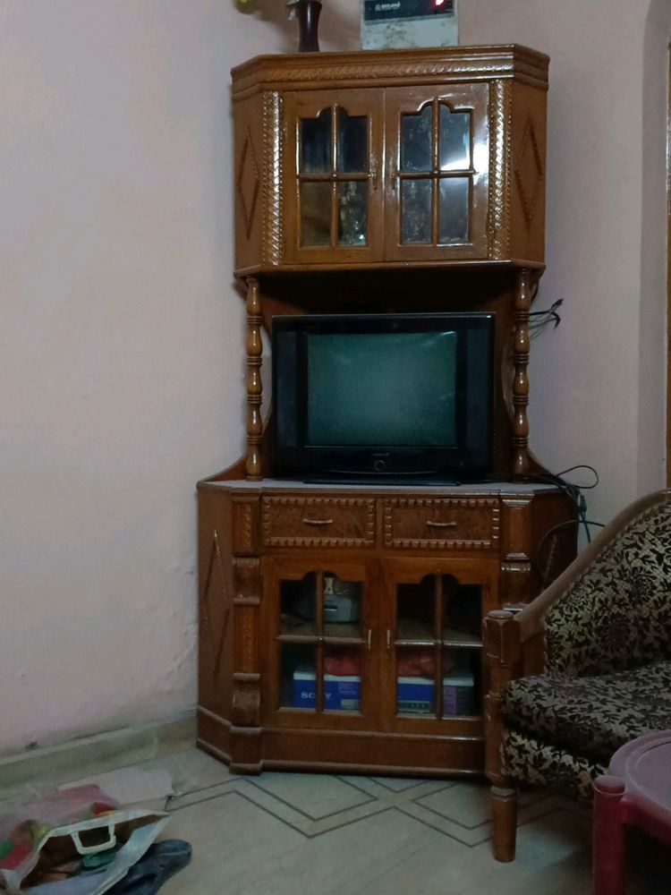 Wooden Tv Trolley/Table For 5000rs Only