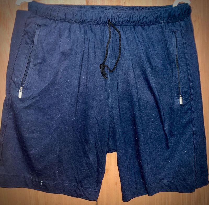 Blue Colored Cotton Comfy Shorts