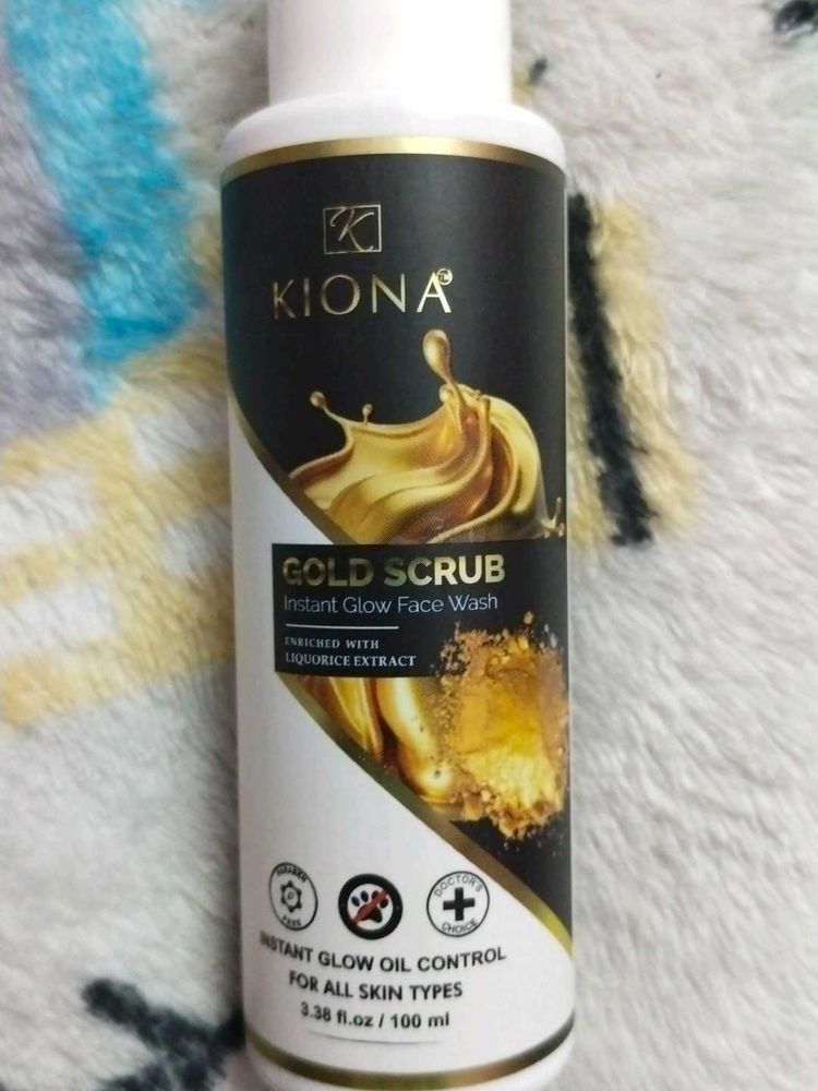 Kiona Gold Scrub Face Wash