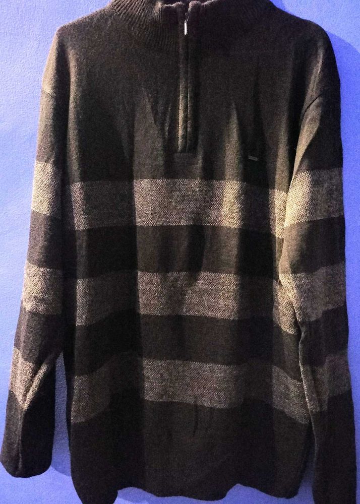 Proline Striped Sweater Black And Grey