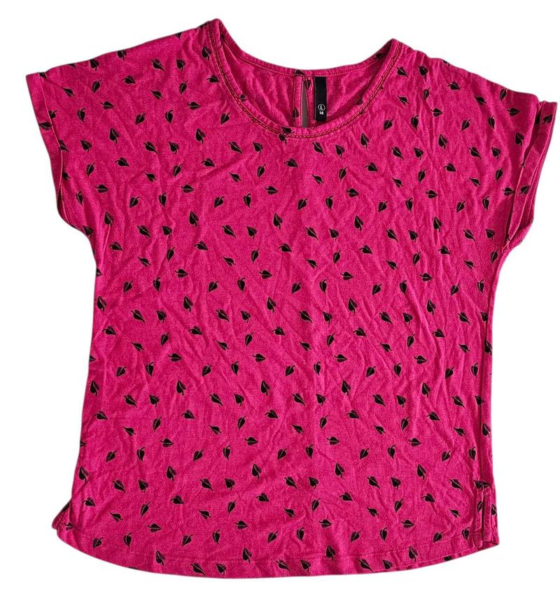 Max Fashion Rose Pink Top, Pure Cotton