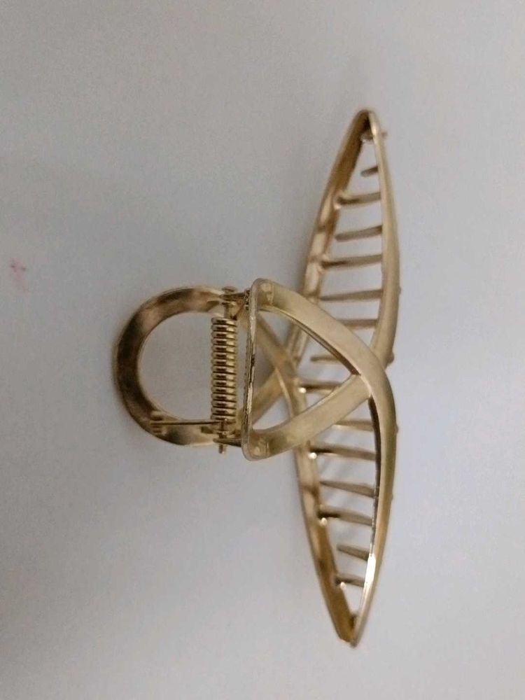 Golden Hair Claw Clip