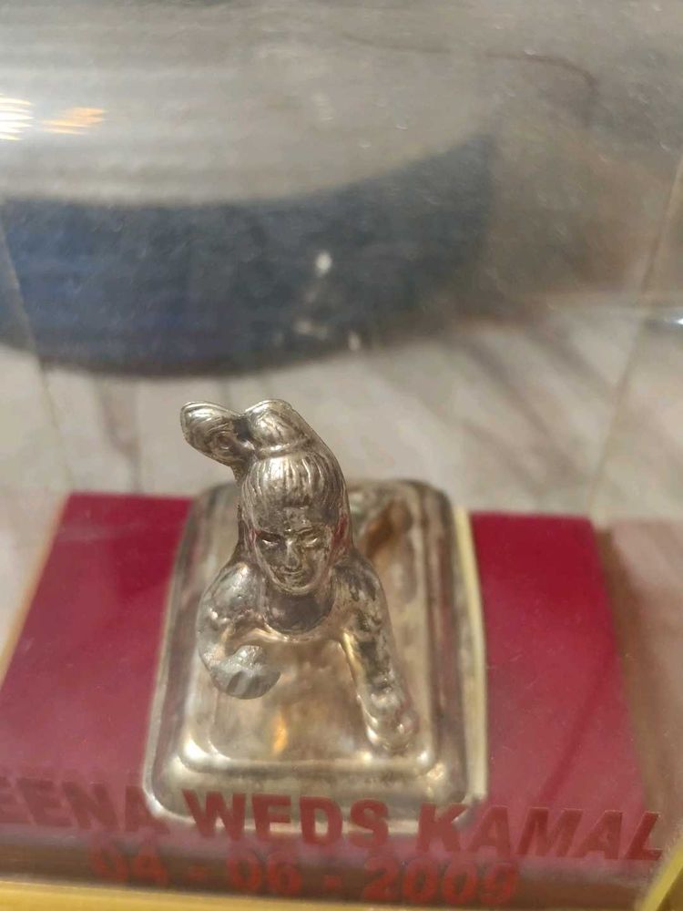 Vintage Silver Baby Krishna Statue