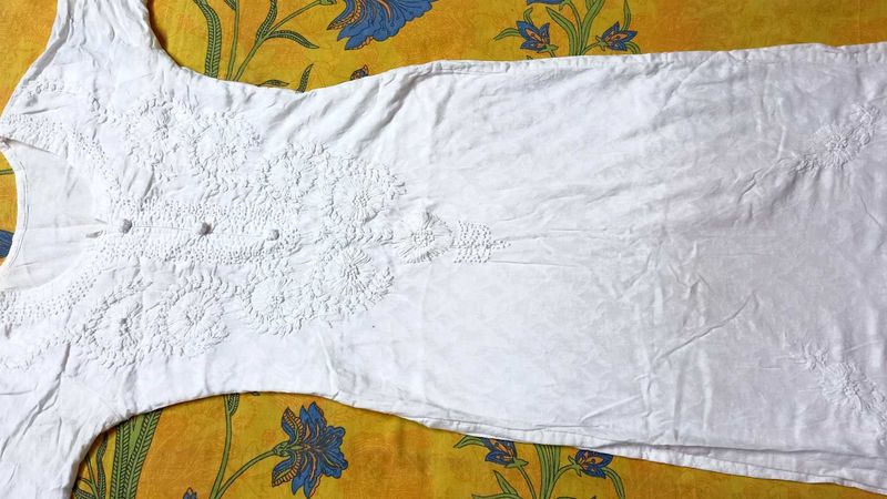 White Lukhnawi Kurta