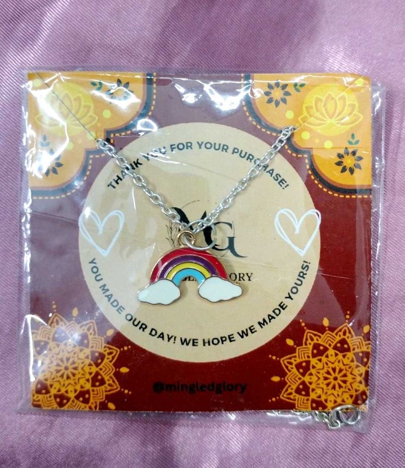 New Rainbow Charm Necklace
