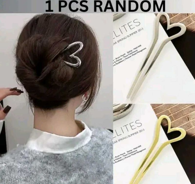 Heart Hair Pin Accessory