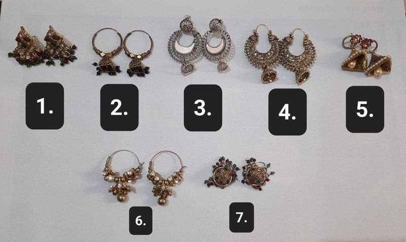 Assorted Earrings - Ethnic &amp; Statement Styles