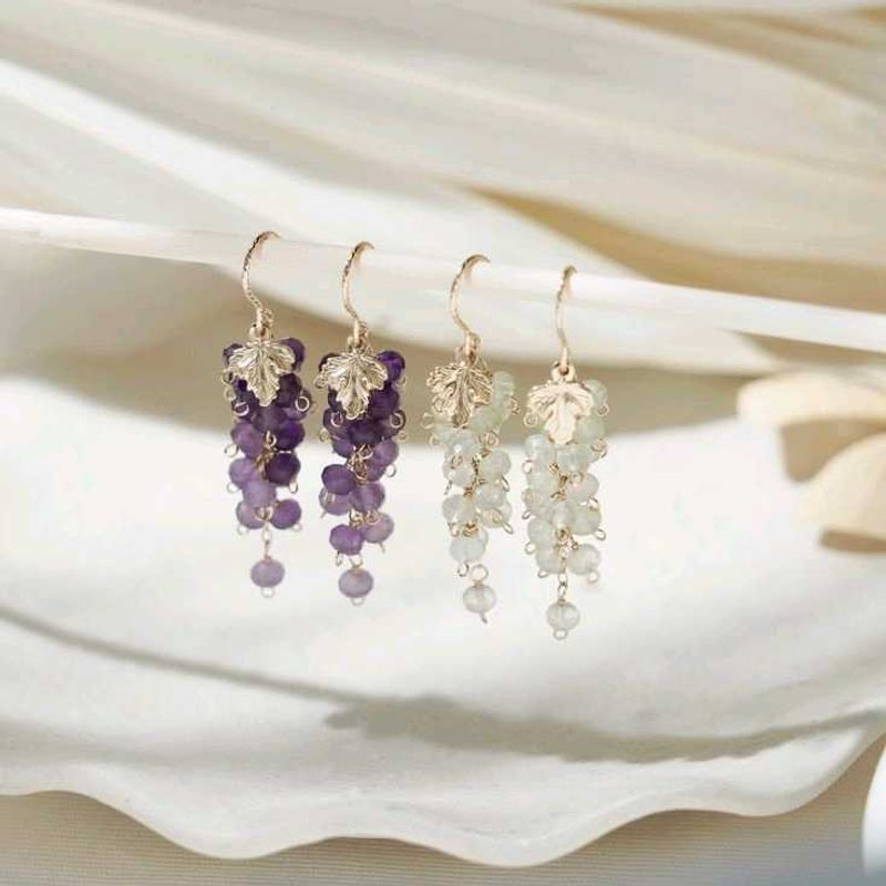 Elegant Grape Cluster Earrings