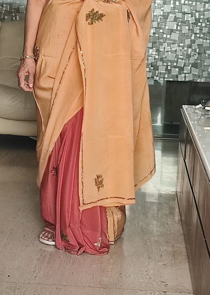 A Classy Crepe Saree