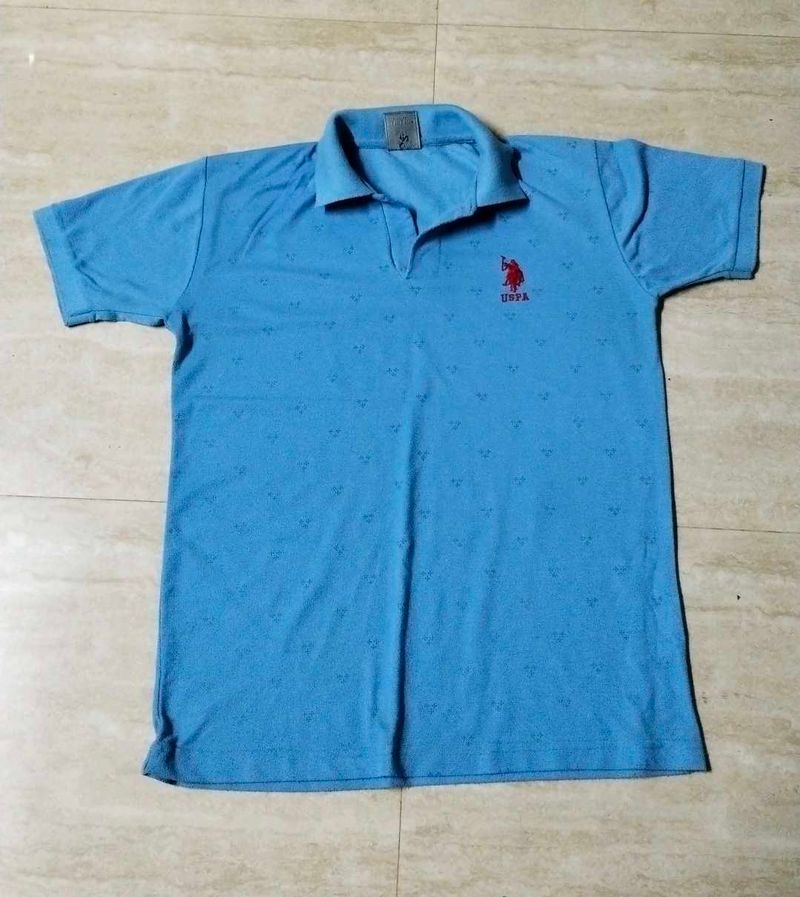 USPA Blue Polo Shirt - Size XXL