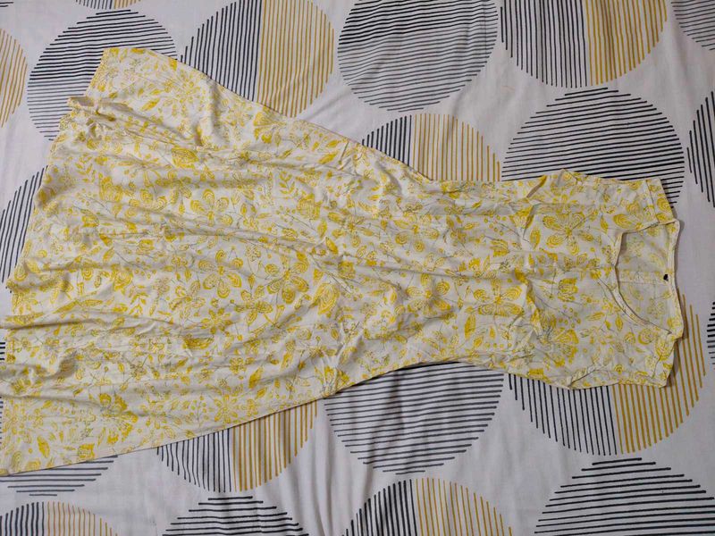 Yellow Anarkali Kurti