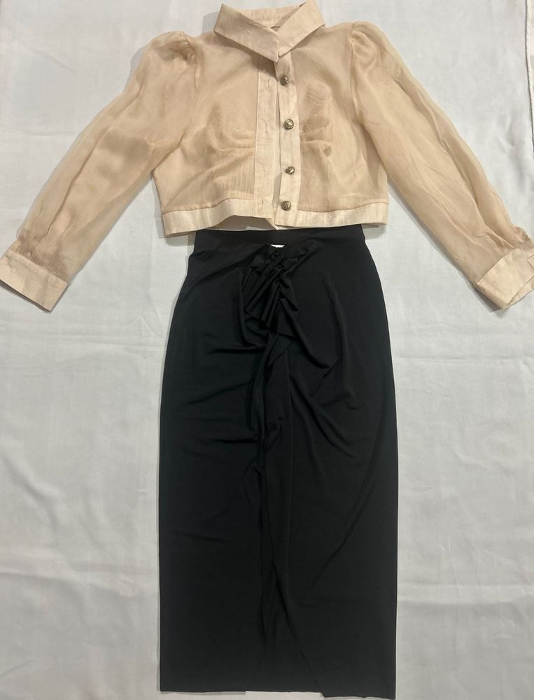 Ruched Skirt
