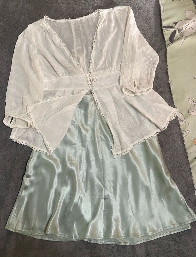 Vintage Top &amp; Skirt Set